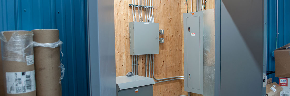 Electrical Wall Panel.